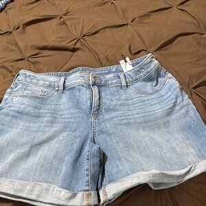 Chico's Light Blue Denim Jean Shorts